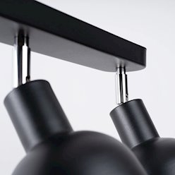 Lampa sufitowa z reflektorami Elba 3xE27 czarna