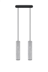 Lampa wisząca industrialna LUVO 2xGU10 szary beton