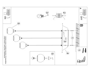 Lampa wisząca ALINO 3xE27 ciemne szkło