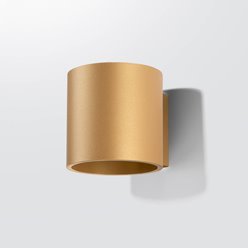 Kinkiet góra-dół cylinder ORBIS 1xG9 złoty
