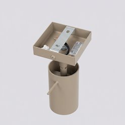 Kinkiet ścienny Reflektor Ring 1xGU10 taupe