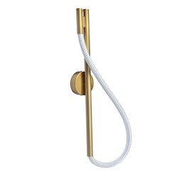 Kinkiet ścienny LED Serpente 12W CCT wężyk splot - złoty