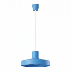 Lampa wisząca klasyczna Bilo 1xE27 błękitna