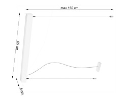 Lampa wisząca PINNE 67 biała 4000K