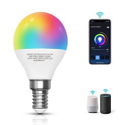 Żarówka LED SMART E14 G45 6,5W WI-FI RGB+CCT