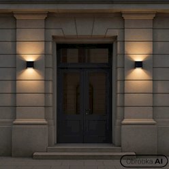 Kinkiet elewacyjny LED góra-dół Mini Gianto 6W czarny