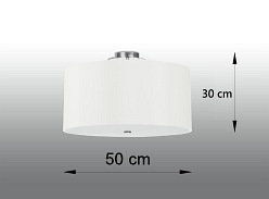 Lampa sufitowa okrągła OTTO 50 cm 5xE27 biała