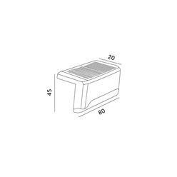 Lampki schodowe LED solarne - zestaw 8 sztuk