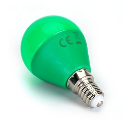Żarówka LED E14 4W G45 Aigostar - zielona
