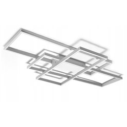 Lampa sufitowa LED Moderno Ring 80W Biała + Pilot