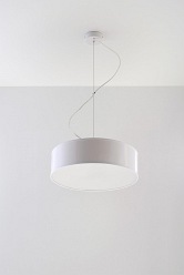 Lampa wisząca plafon ARENA 35 cm 2xE27 biały