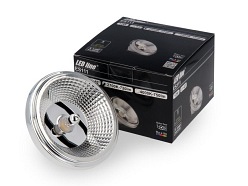 Żarówka LED ES111 GU10 180-265V AC 12W 1080lm 45° biała ciepła 2700K