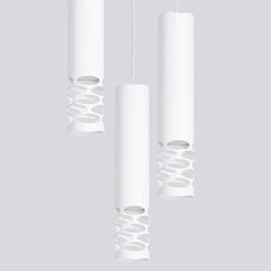 Lampa wisząca potrójna Liro 3xGU10 okrągła biała