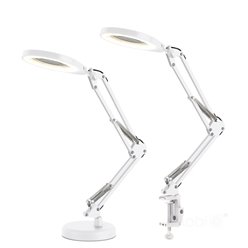 Lampka biurkowa LED Auriq z lupą 10W CCT biała