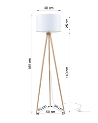 Lampa stojąca w stylu skandynawskim AUSTIN 2