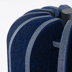 Lampa wisząca filcowa Mula 27 cm 1xE27 granatowa