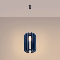 Lampa wisząca filcowa Mula 27 cm 1xE27 granatowa