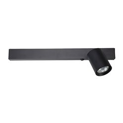 Kinkiet liniowy LED UP 5W z reflektorem GU10 Front prawy czarny