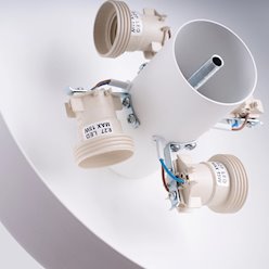 Lampa sufitowa okrągła Omiq 4xE27 biała