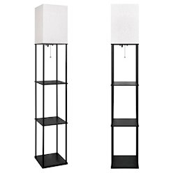 Lampa stojąca Square 1xE27 160cm czarna