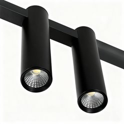 Lampa wisząca listwa ze spotami LED COB 30W CCT czarna