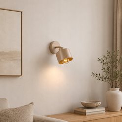 Kinkiet ścienny Loft 1xE27 Elena ruchomy beżowy