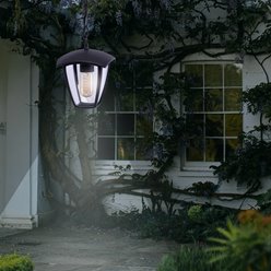 Lampa ogrodowa wisząca FOX Czarna 1xE27
