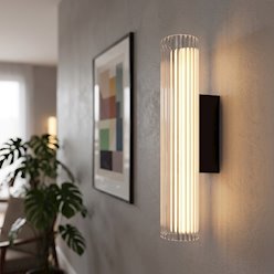 Kinkiet ścienny liniowy LED 6W 3CCT 30cm akryl czarny
