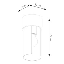 Lampa sufitowa nowoczesna Flash 1xE27 biała