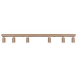 Listwa sufitowa 120cm z reflektorami Bueno 6xGU10 beżowa