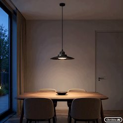 Lampa wisząca CIRVO GX53 okrągła czarna 22cm