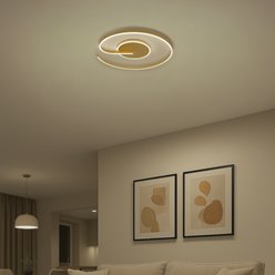 Lampa sufitowa nowoczesna LED Spiral 22W złota