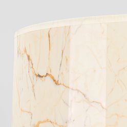 Lampa podłogowa z abażurem Nevia 1xE27 beżowy marmur