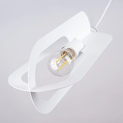 Lampa wisząca nowoczesna Nicus 1xE27 biała