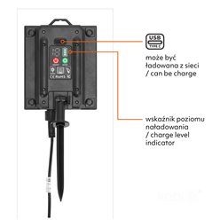 Girlanda solarna 20m 20xLED E27 Filament z pilotem