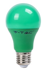żarówka LED E27 9W marki V-TAC zielone światło