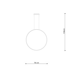 Lampa wisząca RIO 78 czarny LED 4000K