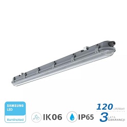 Lampa Hermetyczna LED V-TAC Samsung M-SERIES 18W 60cm 120LM/W CL VT-60018 4500K 2160lm