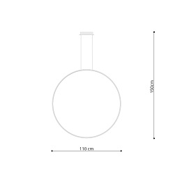 Lampa wisząca RIO 110 biały LED 4000K