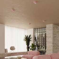 Lampa sufitowa tuba Modo 1xGx53 różowa