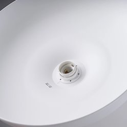 Lampa wisząca z okrągłym kloszem Gina 1xE27 biała