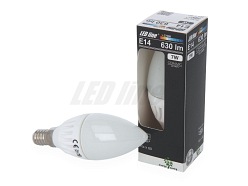 Żarówka E14 LED 7W 630lm typu świeczka LED line - biała dziennA