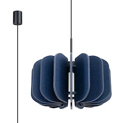 Lampa wisząca filcowa Mula 45 cm 1xE27 granatowa