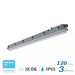 Lampa Hermetyczna LED V-TAC Samsung M-SERIES 18W 60cm 120LM/W CL VT-60018 6400K 2160lm