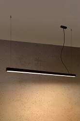 Lampa wisząca PINNE 150 czarna 3000K