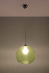 Lampa wisząca zielona kula BALL 1xE27