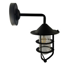 lampa elewacyjna czarna loft retro