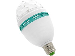 Żarówka LED E27 3W 230V RGB OBROTOWA