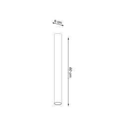 Halogen natynkowy GU10 LAGOS 60 czarny