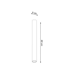 Halogen natynkowy GU10 LAGOS 60 czarny